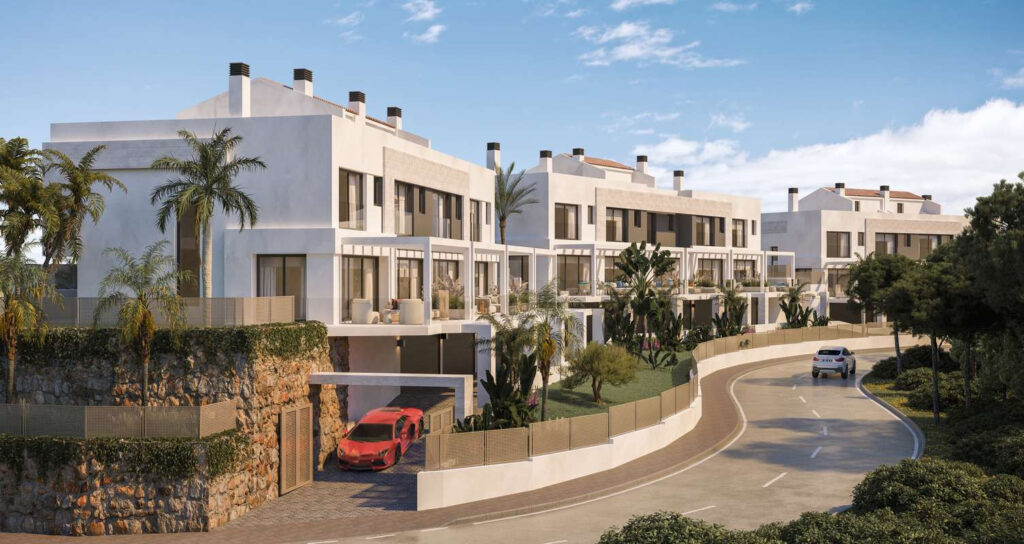 Boutique Townhouses with Panoramic Sea Views In Mijas Costa
