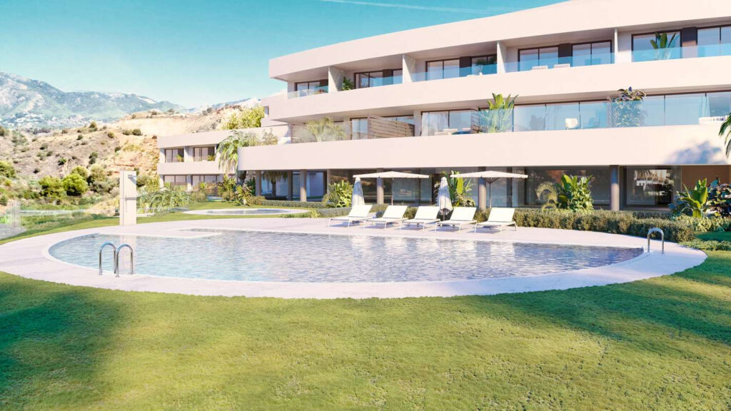 New gated residential complex composed In Benalmadena Pueblo