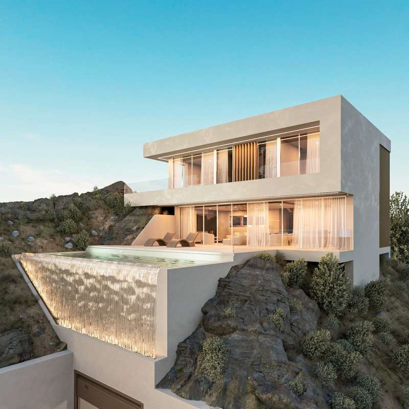 Luxury Contemporary Villa with Panoramic Sea Views in Benalmádena In Benalmadena