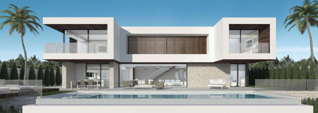 Contemporary Villa with Infinity Pool and Panoramic Mediterranean Views In Estepona