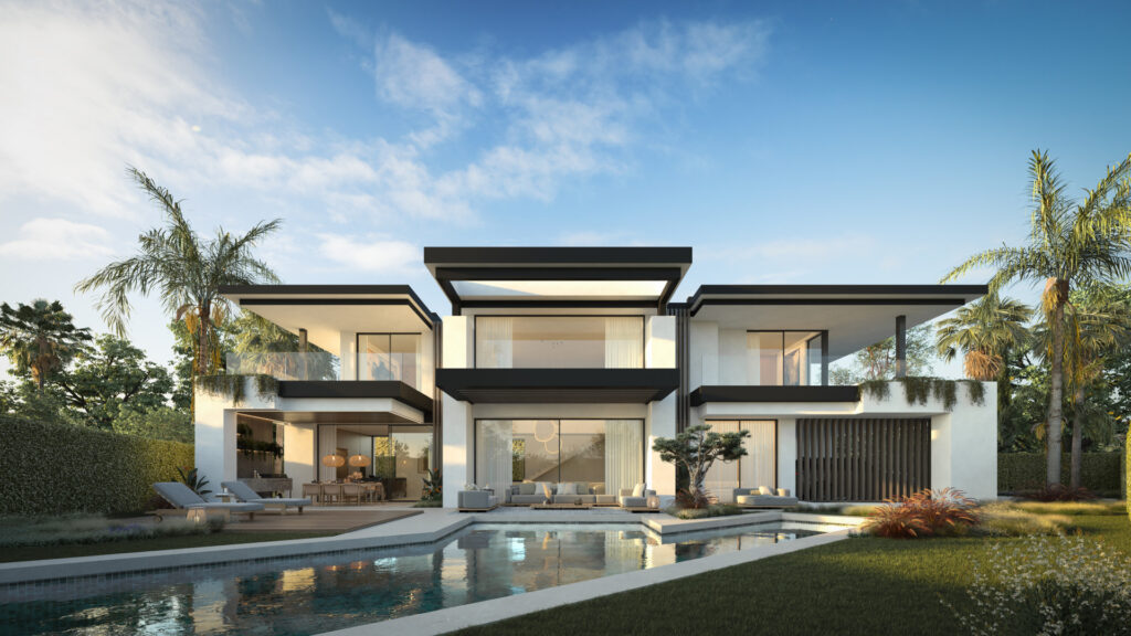 Blume, an exclusive boutique collection of 3 contemporary villas just steps from the beach, in one of Marbella’s most prestigious residential areas. In Cortijo Blanco