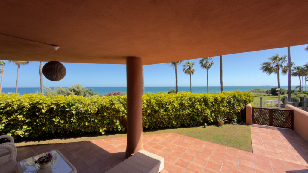 Frontline Beach Apartment with Sea Views from Every Room in Mar Azul, Estepona East In Mar Azul