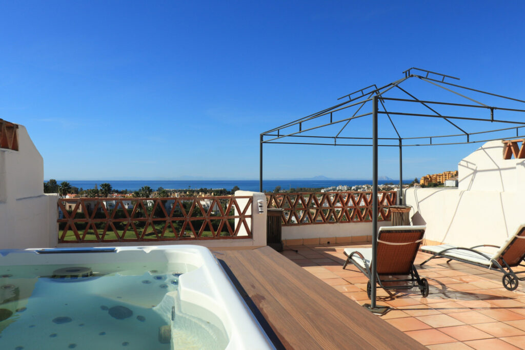 Luxury Sea-View Townhouse for Sale or Rent in Estepona | Sunset Resina Golf, Costa del Sol In Selwo