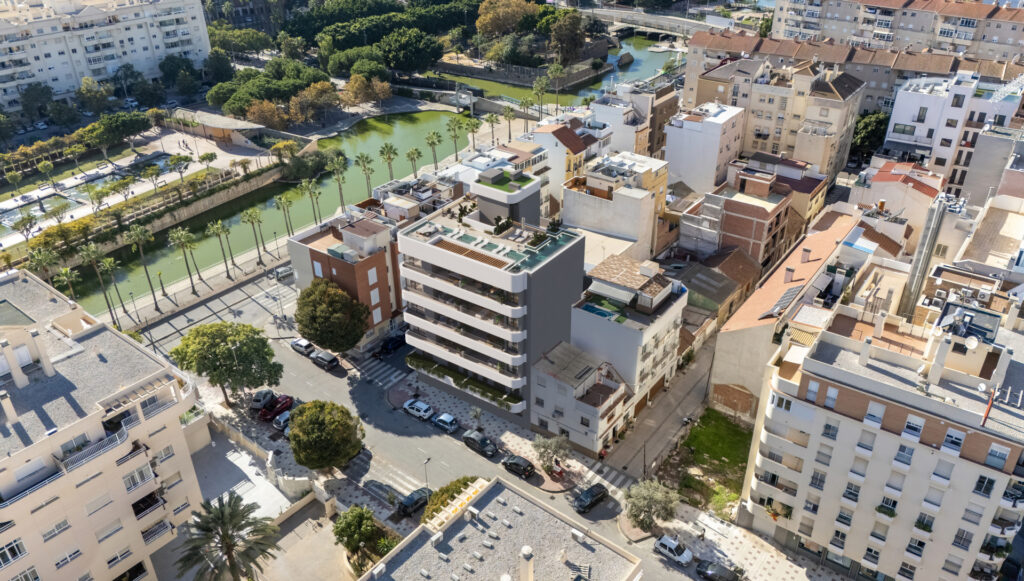 Milabeka, an exclusive boutique development of 10 contemporary residences just 200 metres from the beach in Málaga. In Malaga