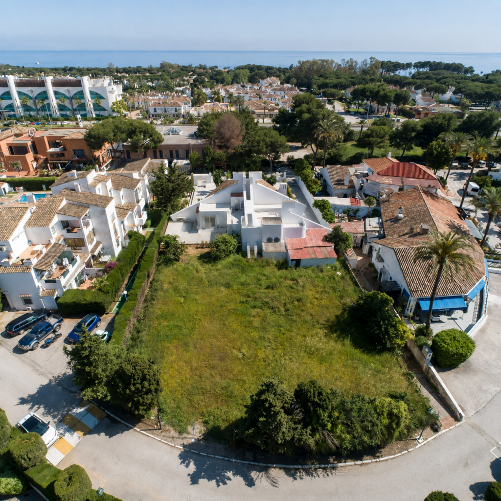 Restaurant and Plot with  Project for a Business Center in El Pilar – El Paraíso, Estepona In El Pilar